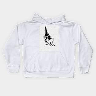 Black and white cat Kids Hoodie